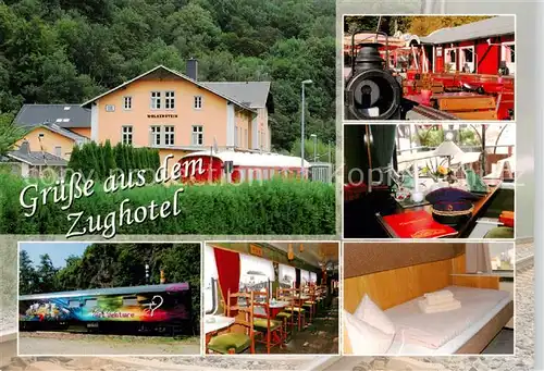AK / Ansichtskarte  Wolkenstein_Erzgebirge Zughotel Wolkenstein Speisesaal Zimmer Wolkenstein_Erzgebirge