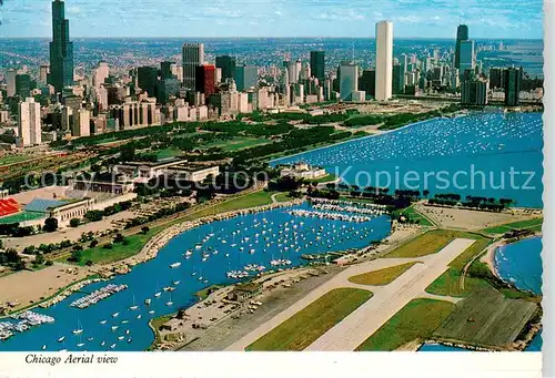 AK / Ansichtskarte  Chicago_Illinois Fliegeraufnahme 