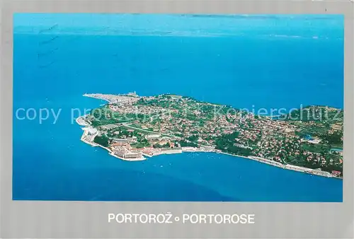 AK / Ansichtskarte  Piran_Istria_Slovenia Bernardin Portoroz Fliegeraufnahme 
