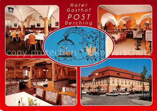 AK / Ansichtskarte 73859865 Berching Hotel Gasthof Post GastrÃÂ¤ume Berching