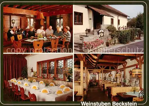 AK / Ansichtskarte  Beckstein Weinstuben Beckstein GastrÃÂ¤ume Terrasse Beckstein