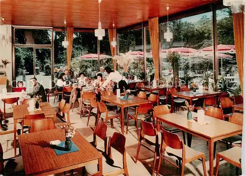 AK / Ansichtskarte  Karlsruhe_Baden Milchbar im Zoo mit Cafe Terrasse Karlsruhe_Baden