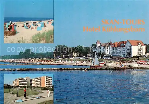 AK / Ansichtskarte  Kuehlungsborn_Ostseebad Skan Tours Hotel Strand Minigolfanlage Kuehlungsborn_Ostseebad