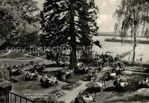 AK / Ansichtskarte  Ginsheim_Mainz Garten Cafe Nonnenau 