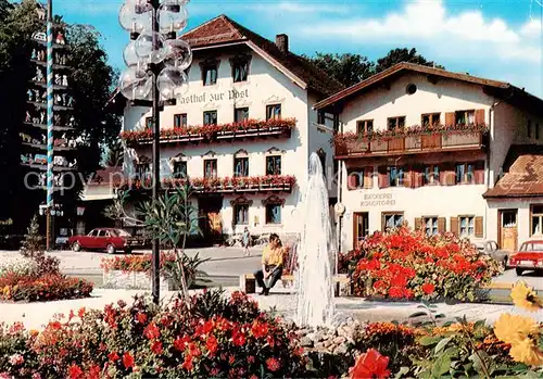 AK / Ansichtskarte 73859959 Bergen_Chiemgau Hotel Gasthof zur Post Bergen Chiemgau