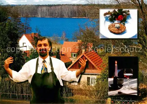 AK / Ansichtskarte 73859968 Altenhof_Eberswalde Restaurant Werbellow Fam Schloesslein Gaststube Seepartie Altenhof Eberswalde