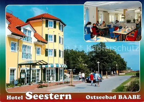 AK / Ansichtskarte  Baabe_Ostseebad_Ruegen Hotel Seestern Gastraum Baabe_Ostseebad_Ruegen