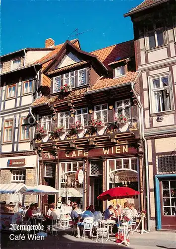 AK / Ansichtskarte 73860015 Wernigerode_Harz Cafe Wien Wernigerode Harz
