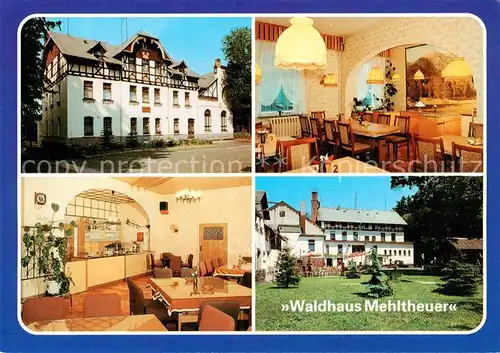 AK / Ansichtskarte  Mehltheuer_Vogtland Reichsbahnferienhaus Waldhaus Mehltheuer Speiseraum Gaststaette Gartenseite Mehltheuer_Vogtland