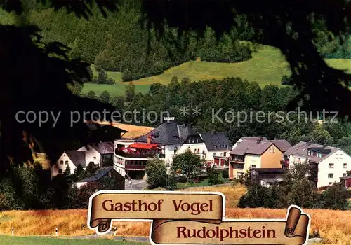 AK / Ansichtskarte  Rudolphstein Gasthof Hotel Vogel Rudolphstein