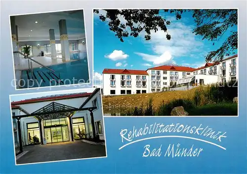 AK / Ansichtskarte 73860053 Bad_Muender Rehaklinik Bad Muender Hallenbad Eingang Bad_Muender