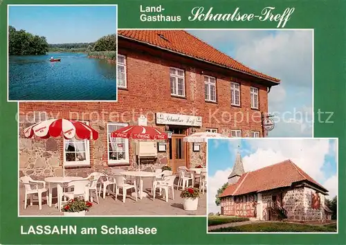 AK / Ansichtskarte  Lassahn Landgasthaus Schaalsee Treff Schaalseepartie Terrasse Lassahn