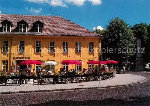 AK / Ansichtskarte  Rheinsberg Ratskeller Terrasse Rheinsberg