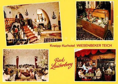 AK / Ansichtskarte  Bad_Lauterberg Kneipp Kurhotel Wiesenbeker Teich Gastraeume Bar Terppenaufgang Bad_Lauterberg