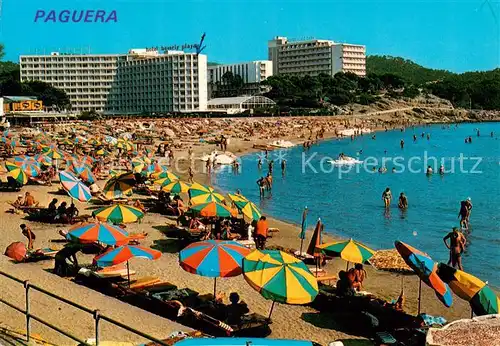 AK / Ansichtskarte 73860111 Paguera_Mallorca_Islas_Baleares_ES Strandpartien 