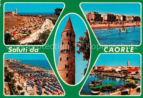AK / Ansichtskarte 73860134 Caorle_Veneto_IT Strandpartien Turm 