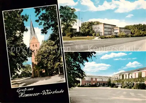 AK / Ansichtskarte  Warstade Teilansichten Schule Kirche Warstade