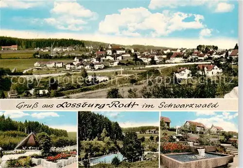 AK / Ansichtskarte 73860204 Rodt__Lossburg Panorama Freibad Brunnen Konzertpavillon 