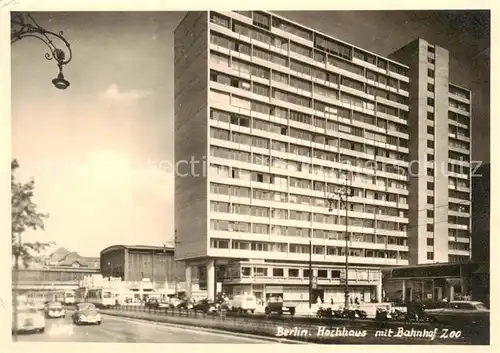 AK / Ansichtskarte 73860211 Berlin Hochhaus mit Bahnhof Zoo Berlin