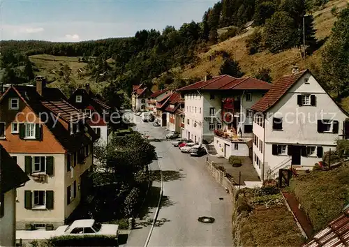 AK / Ansichtskarte  Schoenmuenzach_Baiersbronn Ansicht mit Gasthof Pension zum Ochsen Luftkurort im Murgtal Schwarzwald 