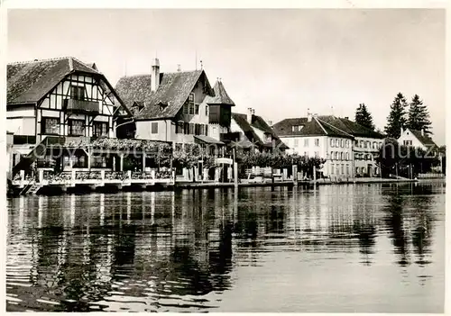 AK / Ansichtskarte  Gottlieben Restaurant Waaghaus Ansicht vom Untersee aus Gottlieben