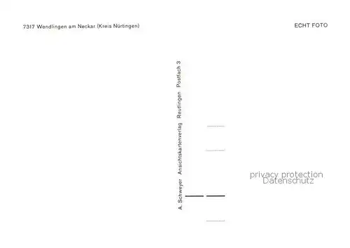 AK / Ansichtskarte  Wendlingen_Neckar Panorama Kapelle Kirche Lindenschule Wendlingen Neckar