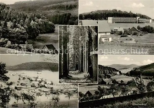 AK / Ansichtskarte  Gras-Ellenbach_Grasellenbach Grasbachtal Haus mit Kneipp Kur und Erholungsheim Im Winter Ulfenbachtal 