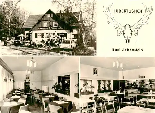 AK / Ansichtskarte  Bad_Liebenstein HO Gaststaette Hubertushof Gastraeume Bad_Liebenstein