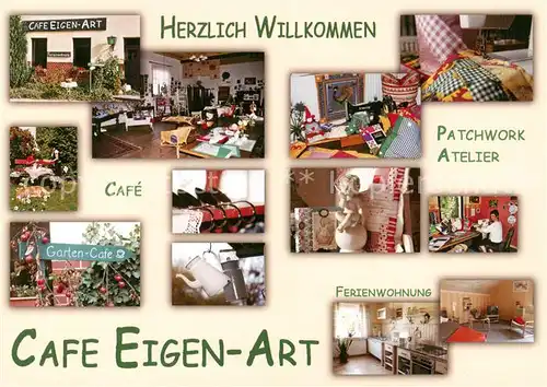 AK / Ansichtskarte 73860290 Boitzenburg Cafe Eigen Art Patchwork Atelier Garten Cafe Ferienwohnung Boitzenburg