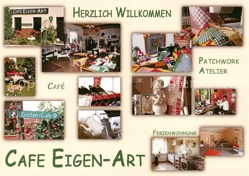 AK / Ansichtskarte  Boitzenburg Cafe Eigen Art Patchwork Atelier Garten Cafe Ferienwohnung Boitzenburg