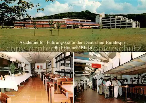 AK / Ansichtskarte  Bad_Honnef Akademie fuer Fuehrungskraefte der Dt Bundespost Hotel und Restaurationsbetrieb Speisesaal Bar Bad_Honnef