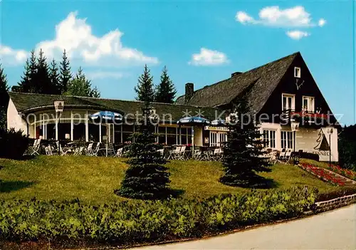 AK / Ansichtskarte  Schulenberg_Oberharz Das Tanneck Restaurant Kaffeeterrasse Schulenberg_Oberharz