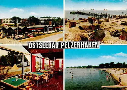 AK / Ansichtskarte  Pelzerhaken_Neustadt_Holstein Panorama Strandpartie Seebruecke Gaststube  