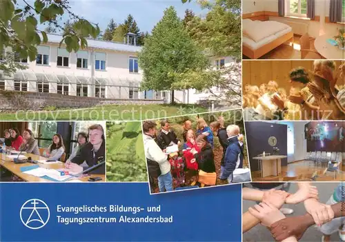 AK / Ansichtskarte  Bad_Alexandersbad Ev Bildungs und Tagungszentrum Aleandersbad Teilansichten Bad_Alexandersbad