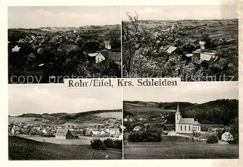 AK / Ansichtskarte Rohr_Eifel Panorama Blick zur Kirche Rohr_Eifel