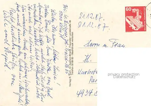 AK / Ansichtskarte Esch_Frechen Wohnsiedlung Kirche Esch Frechen