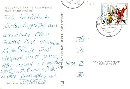 AK / Ansichtskarte Neustadt Glewe Rudolf Breitscheid Strasse Neustadt Glewe