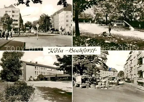 AK / Ansichtskarte Buchforst_Koeln Ortszentrum Kinderspielplatz Markt Buchforst_Koeln