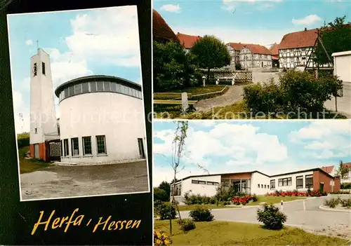 AK / Ansichtskarte Herfa Kirche Ortsansichten Herfa