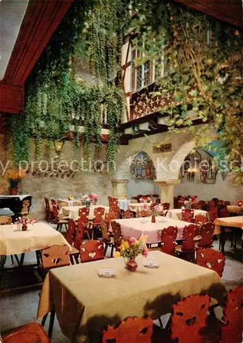 AK / Ansichtskarte Rothenburg__Tauber Baumeisterhaus Cafe Restaurant 
