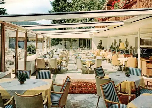 AK / Ansichtskarte Rottach Egern_Tegernsee Hotel Gaestehaus Jaedicke Wintergarten 