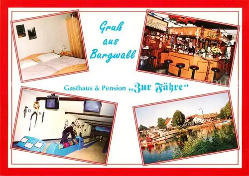 AK / Ansichtskarte Burgwall Gasthaus Pension Zur Faehre Burgwall
