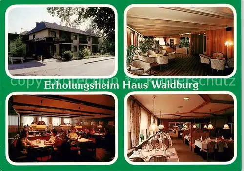 AK / Ansichtskarte Bad_Bevensen Erholungsheim Haus Waldburg Gastraeume Bad_Bevensen