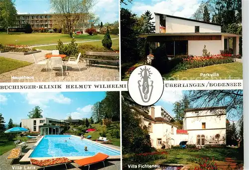 AK / Ansichtskarte ueberlingen_Bodensee Buchinger Klinik Haupthaus Parkvilla Villa Larix Pool Villa Fichtenau ueberlingen Bodensee