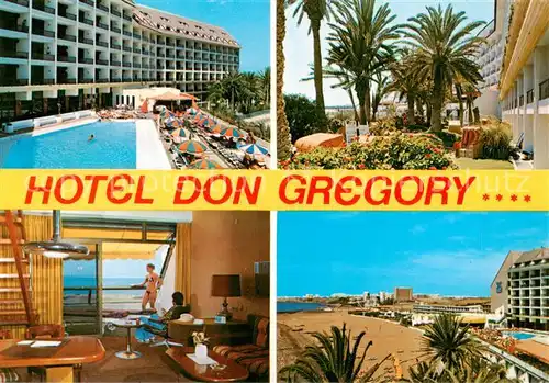 AK / Ansichtskarte San_Agustin_Gran_Canaria Hotel Don Gregory Pool Zimmer Palmen Strand San_Agustin_Gran_Canaria