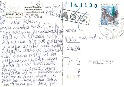 AK / Ansichtskarte Buochs_Vierwaldstaettersee Mototel Postillon Buochs_Vierwaldstaettersee