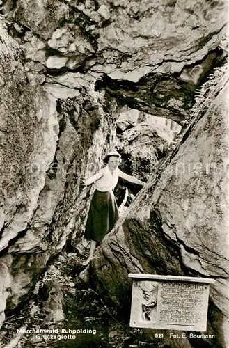 AK / Ansichtskarte Ruhpolding Maerchenwald Gluecksgrotte Ruhpolding