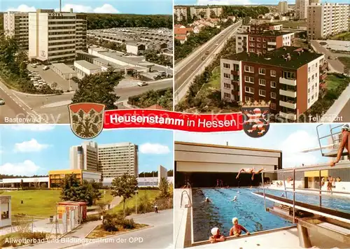 AK / Ansichtskarte Heusenstamm Bastenwald Hotel Schwimmbad Bildungszentrum der OPD Heusenstamm