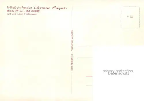 AK / Ansichtskarte Ellmau_Elmau_Tirol_AT Pension Aigner 