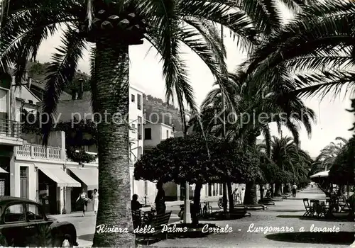 AK / Ansichtskarte Ceriale_Liguria_IT Lungomare a levante Seepromenade Riviera delle Palme 